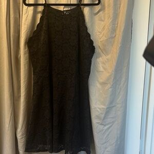 Black Lace Mini Dress